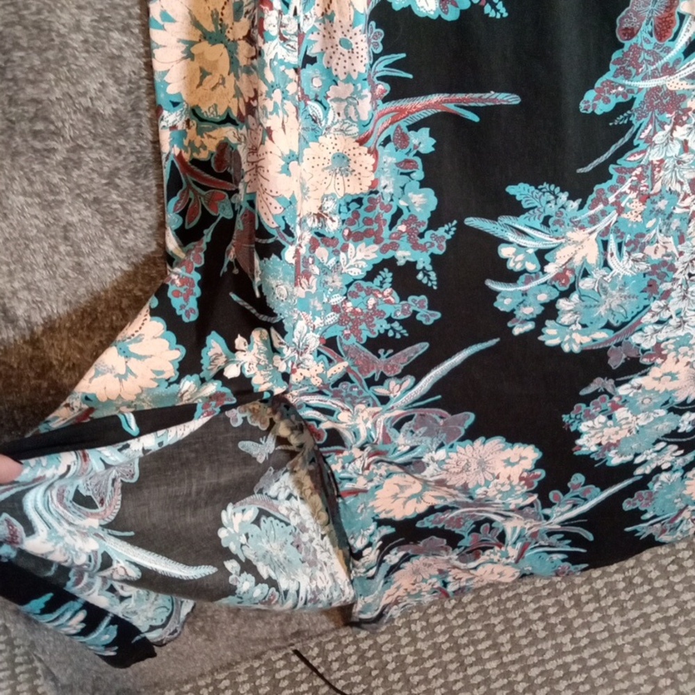 Free People Intimately Through The Vine Maxi Dress Floral Print Womens S-P - Picture 4 of 10